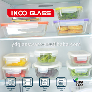 borosilicate airtight glass containers with lids