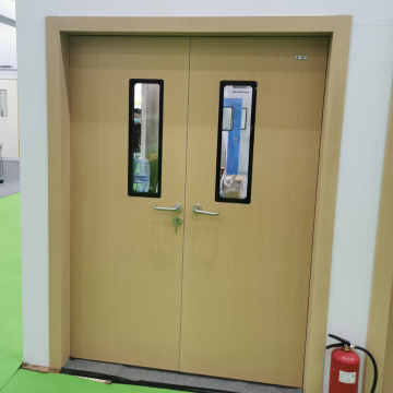 Medical Aluminum Wood Double Door