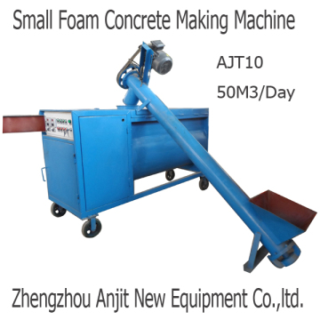 Small foam concrete mixer and pump machine
