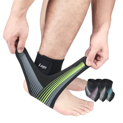 Neoprene Adjustable Elastic Sleeve Gym Fitness Ankle Support Brace