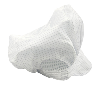 Cappello leggero antistatico in poliestere elastico per polvere per camere pulite