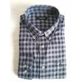 Men Casual Y/D Flannel Button Down Sleeve Shirt