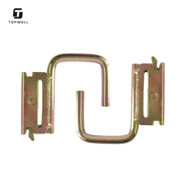 OEM Yellow Power Coated E Track Fitting Holder with J Hook for Cargo Control