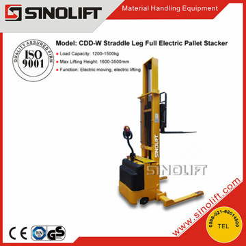 2016 SINOLIFT CDD-W Wide Straddle Leg Full Electric Stacker with CE