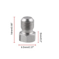 Stainless steel silver fuel injector plug set