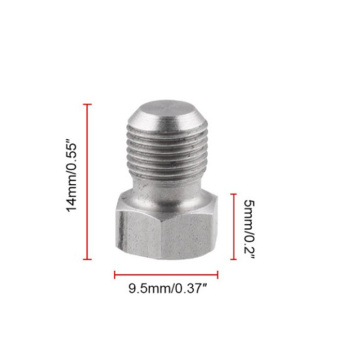 Einspritzdüsen-Steckerset aus Edelstahl silber