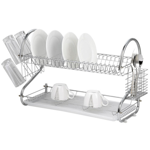 2 Tier Ss Dish Drying Rack 2 tier stainless steel dish rack Manufactory