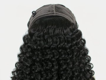 Dark Brown Deep Wave Lace Front Wig 100% Human Hair
