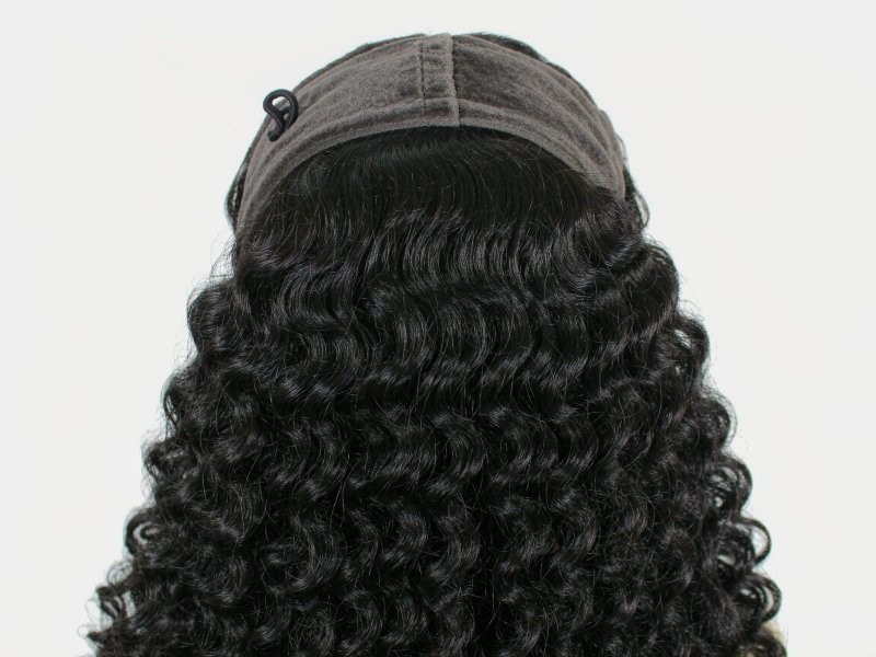 Dark Brown Deep Wave Lace Front Wig 100% Human Hair
