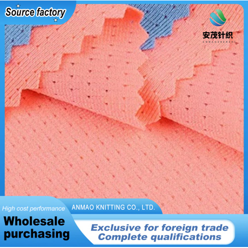 Tecido de malha respirável com design pinhole