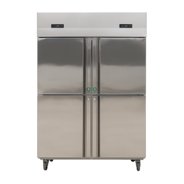 Catering upright refrigerator with shelves