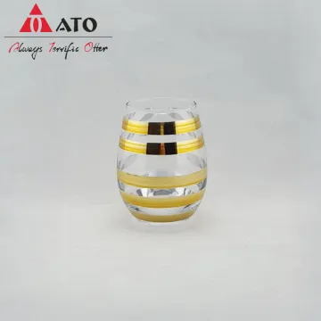 ATO Painting Tumbler drinking glass with Golden circles