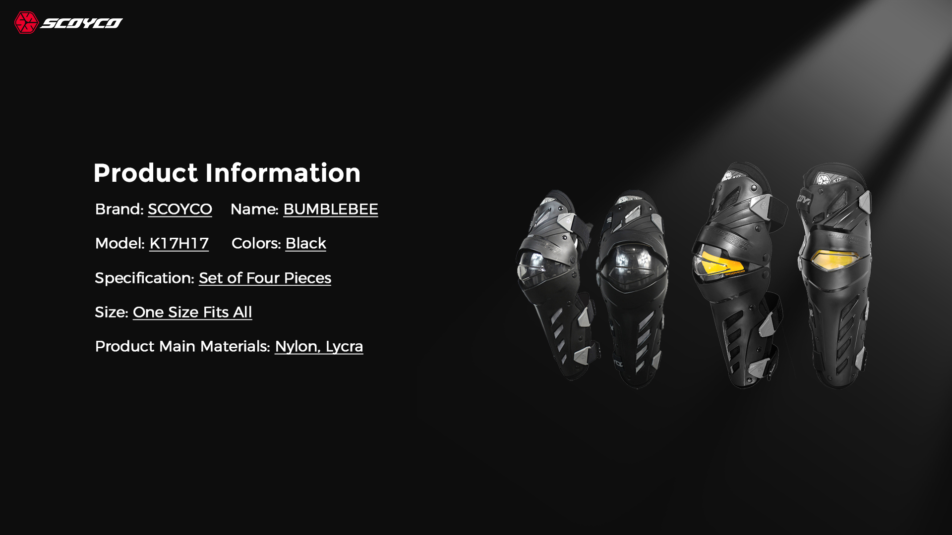 ce certified off-road knee guards