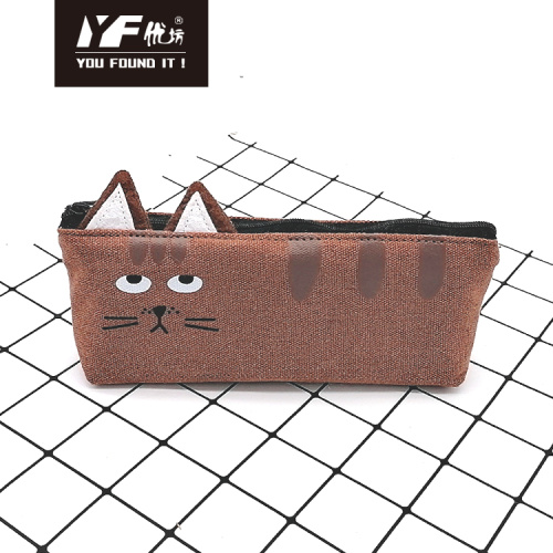 Pencil Box Kaise Banaye Cute cat style canvas pencil case Factory