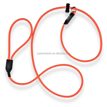 No Pulling Waterproof Dog Slip Lead: Customize Diameter, Soft & Durable Rope with Spring Clasp