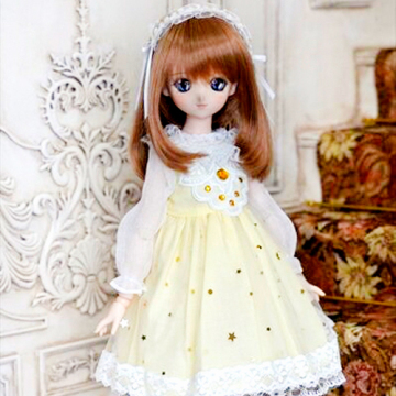 Girl/Female Yellow/Green Dress Suit for SD/DD/MSD Size BJD