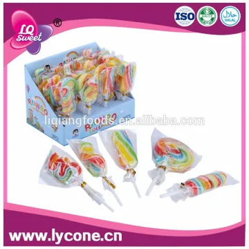 rainbow swirl lollipops candy