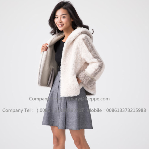 Winter Women Short Merino Shearling Jacket