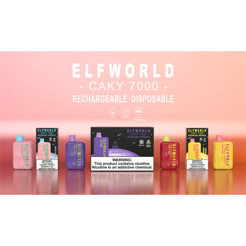 ELF WORLD Caky 7000Puffs With 650mah Rechargeable Battery