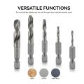 Hex Shank Stubby HSS Twist Drill Bit set