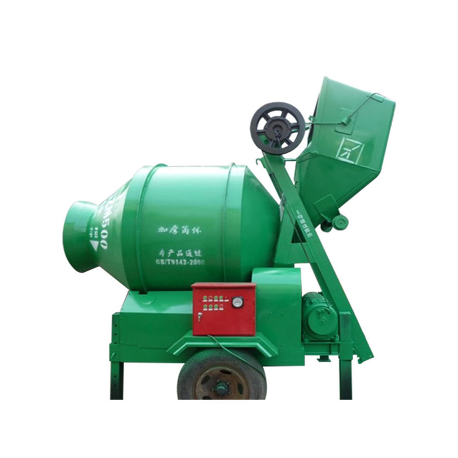 Small batch concrete mixer attachment