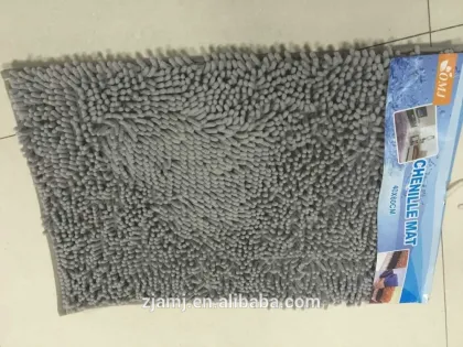 Superfine fiber long hair bath mats and rugs