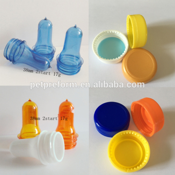 Plastic screw caps for plastic bottle 38mm top lid