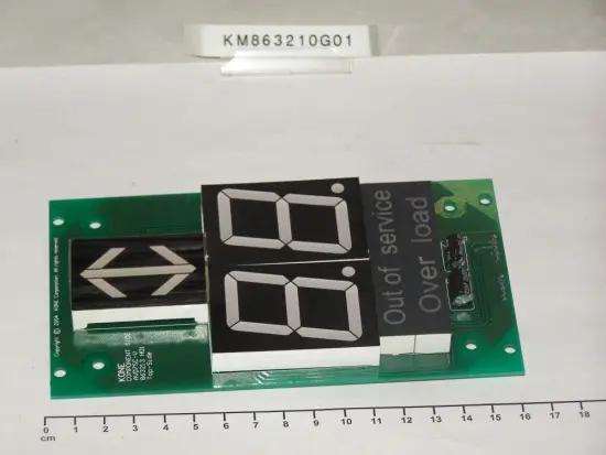 KM863210G01 KONE Lift Seven Segment Code Display Board