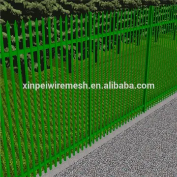 colourful D or W section pale Steel Palisade Fence for home (factory and export )