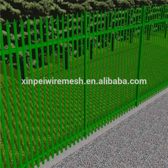 colourful D or W section pale Steel Palisade Fence for home (factory and export )