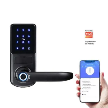 Smart Tuya Door Lock: Fingerprint, Remote Control, Waterproof, and Digital Electronic Security