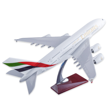 45cm 1:160 Scale Airbus A380 Emirates Resin Model Plane - Perfect Promotional Gift