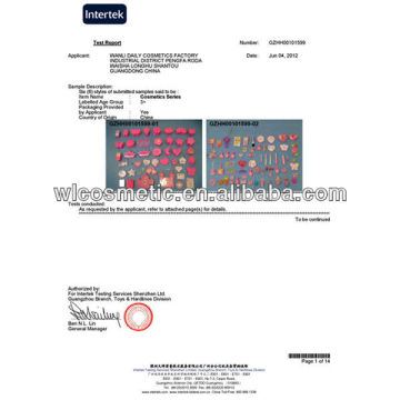 Wanli ASTM Certificate