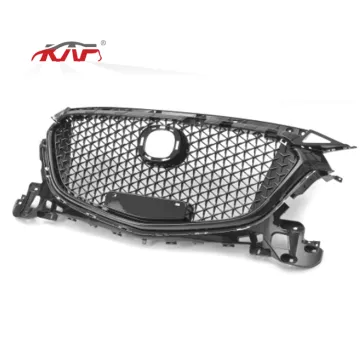 Gloss Black Honeycomb ABS Front Bumper Grille for Mazda 3 Axela 2017