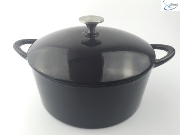 popular OEM red cast iron enamel casserole with lid