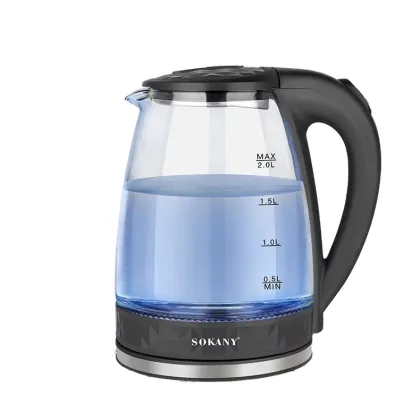 SK-1045 SOKANY Glass Kettle - Factory Stocks Available