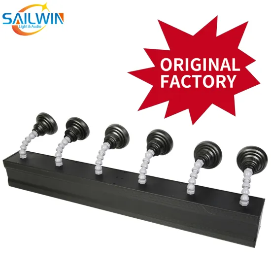 Sailwin 60W Warmwhite/Coolwhite Battery Powered Wireless LED Pinspot Light with DMX Stage Lighting and Flight Case