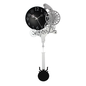 Metal Pendulum Gear Wall Clock