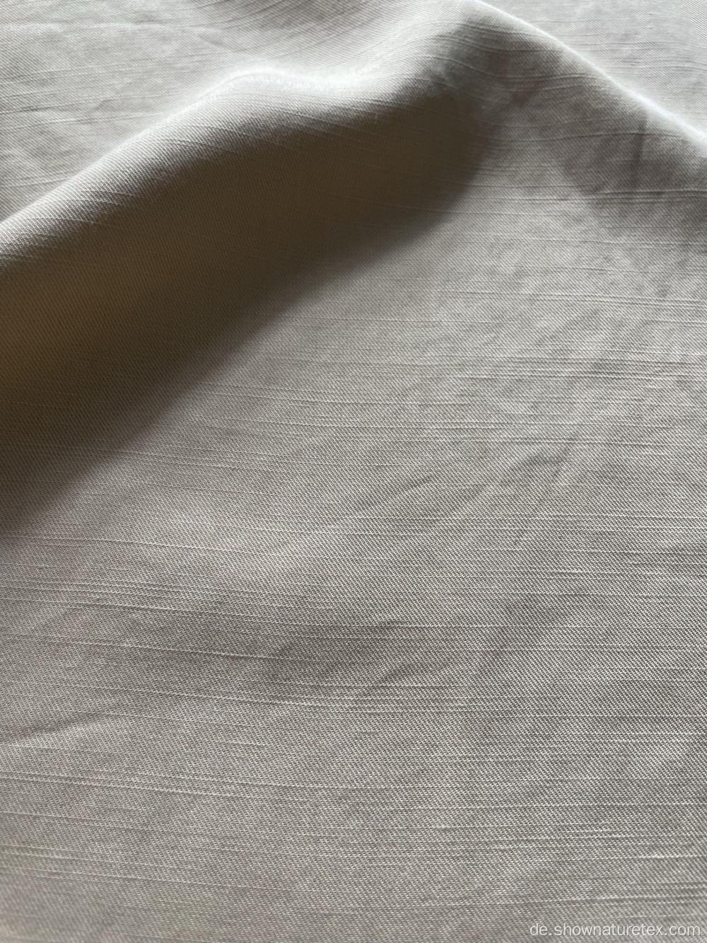 Tencel Leinen Twill gewebter Stoff für die Anzeige und Kleidung von Lady