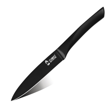 5 -Zoll -Non -Stick Black Coating Küchenmesser - QXF -Kochmesser mit hohlen Griff und 5CR15Mov -Stahl