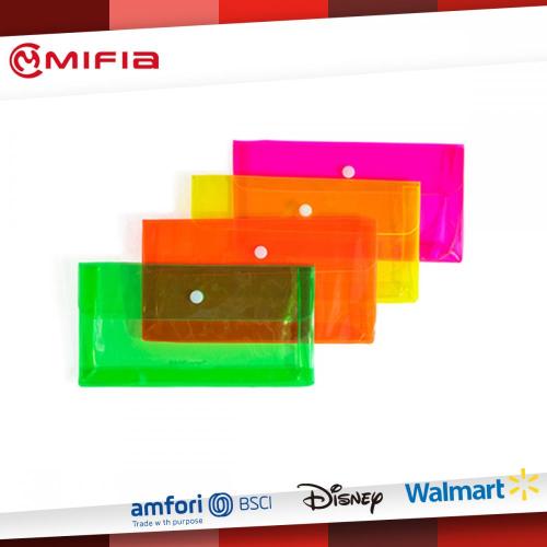 Bolsa de billetera tridimensional de Neon PVC Neon