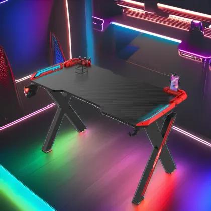 100cm LED Metal Gaming Desk for Gamers