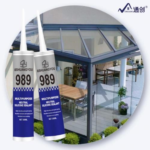 SY989 Neutral Weatherproof Silicone Sealant for Glass