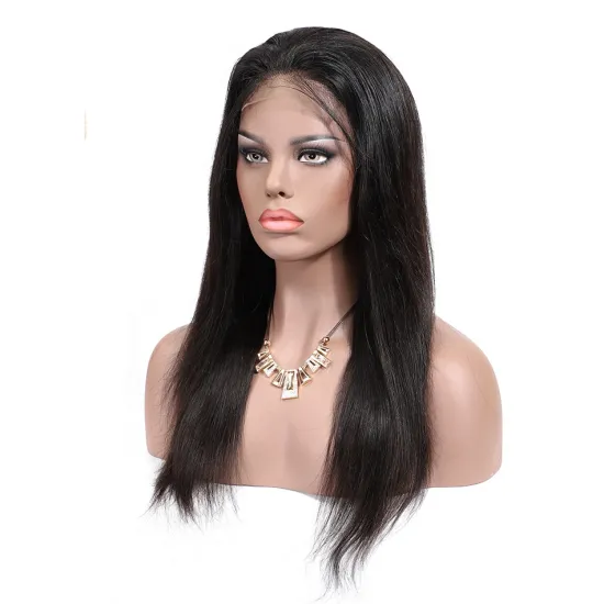 13*4 Lace Front Wig With Baby Hair Brazilian Virgin Human Hair Wigs With Bangs Silky Straight