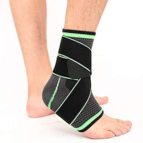 Basketball Elastic Fitness Recovery Motion Compression Lace-up Ankle Brace