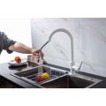 White 304-Stainless-Steel Pull Down Kitchen Faucet