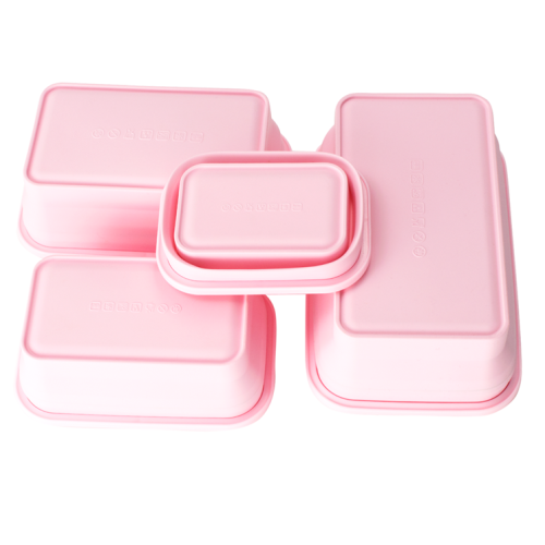 Boîte à bento pliante écologique en silicone pour le stockage des aliments