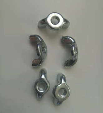 White/color Zinc Plated Wing Nut