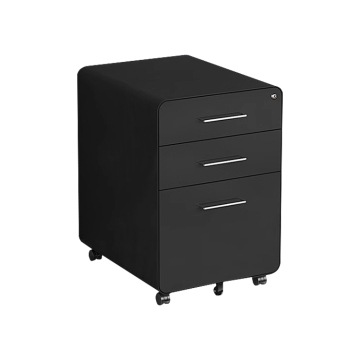 Modern Design Steel Mobile Pedestal 3-Drawers Office Storage Cabinet