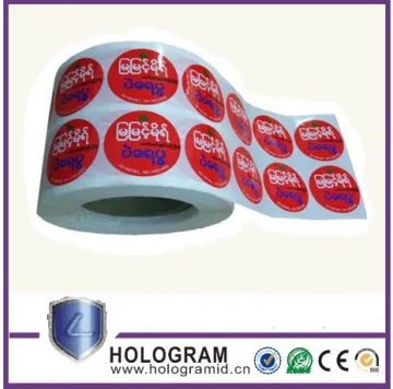 custom printing roll sticker adhesive paper sticker waterproof round logo sticker